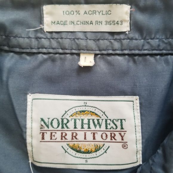 Northwest Territory Shirt Mens Large Flannel Button Up Blue Red Green Plaid - Picture 2 of 7